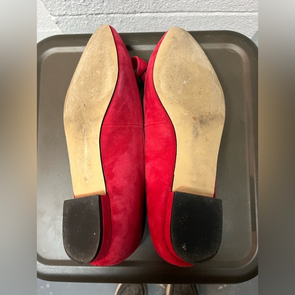 Talbots Red Flats with Bow Detail. Size 6.5 - Picture 5 of 6